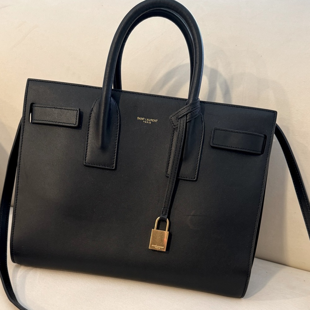 Black Saint Laurent Sac De Jour